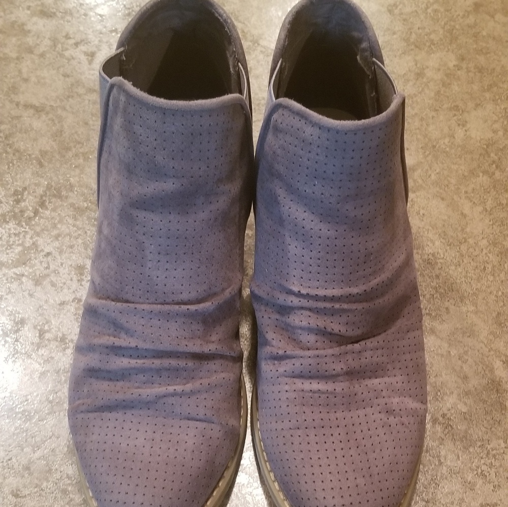 Grey ankle booties
